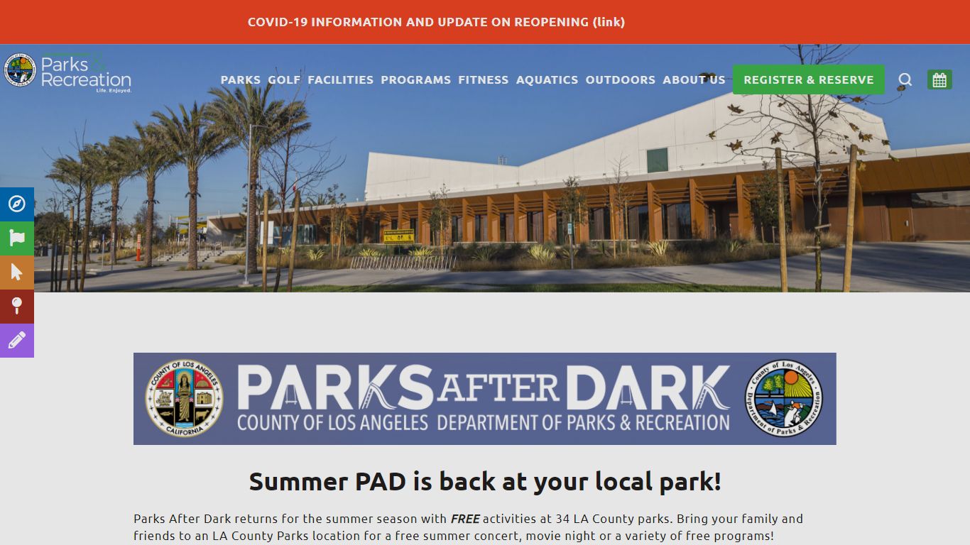 2022 Summer Parks After Dark – Parks & Recreation