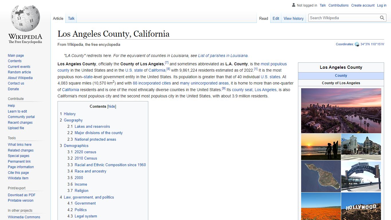 Los Angeles County, California - Wikipedia